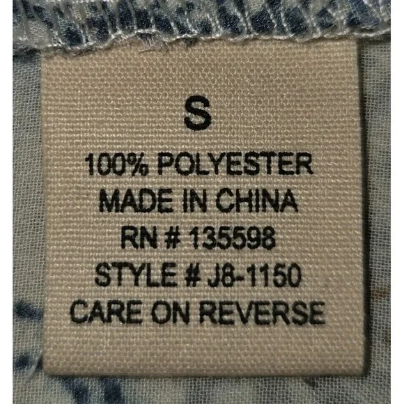 Liberty Love Blue Floral Open-Front Cardigan Women's Small Swim Cover-up - Picture 5 of 9